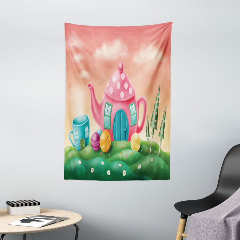 Teapot and Teacup House Tapestry