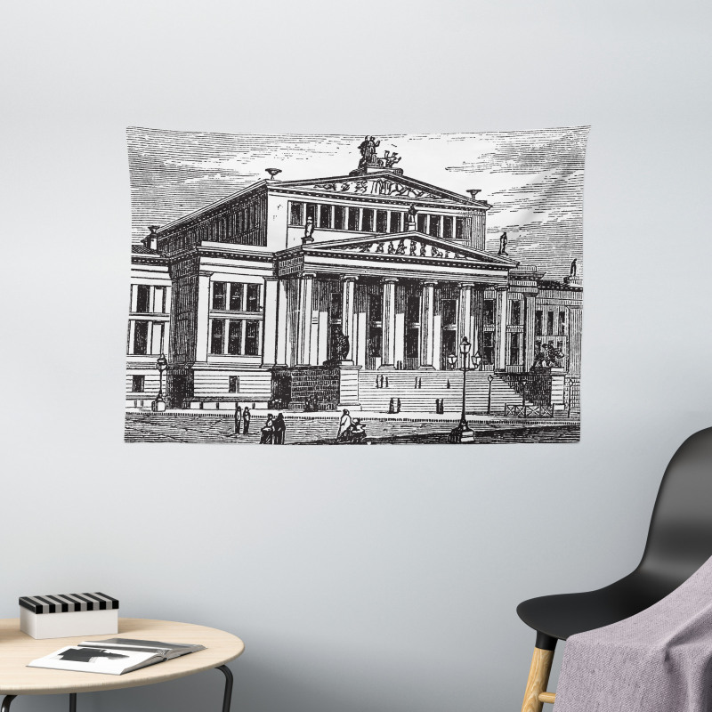 Engraved Konzerthaus Berlin Wide Tapestry