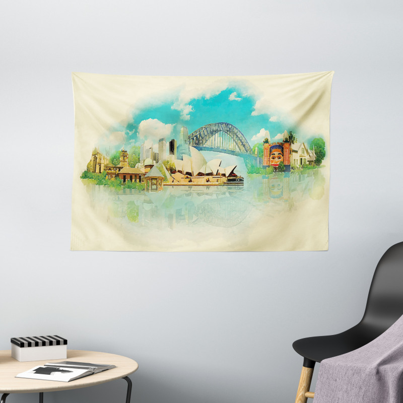 Cityscape Sydney Wide Tapestry