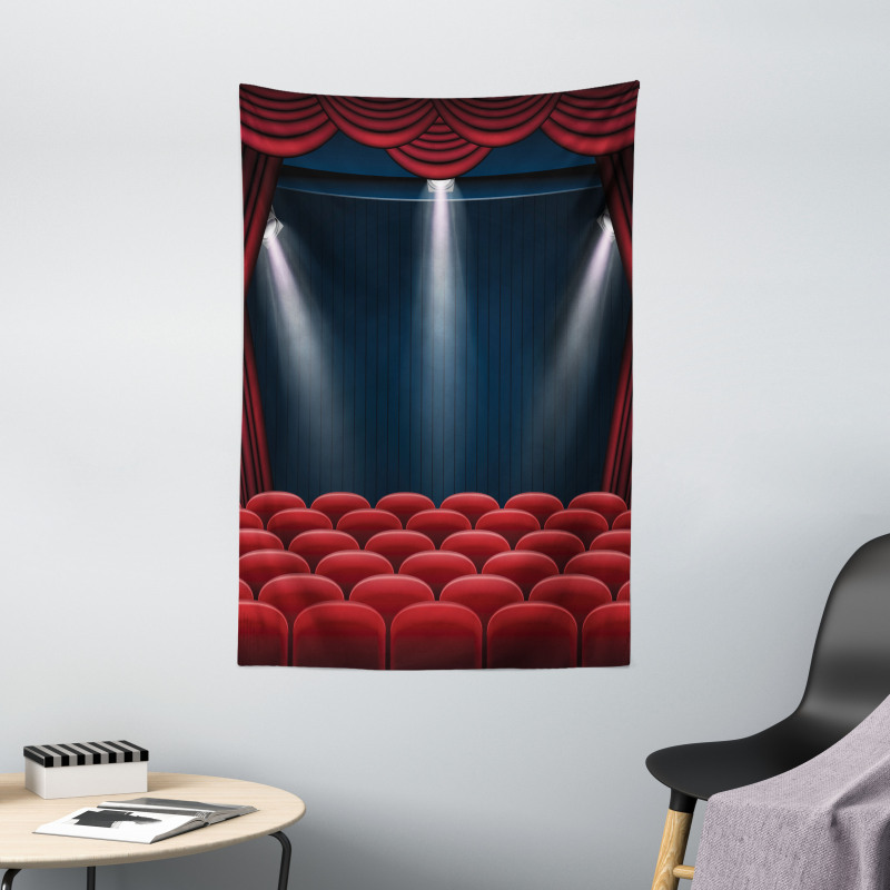 Classic Stage with Curtain Tapestry