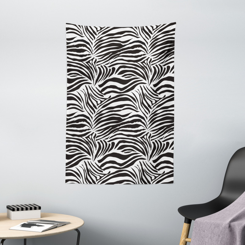 Wild Zebra Lines Tapestry