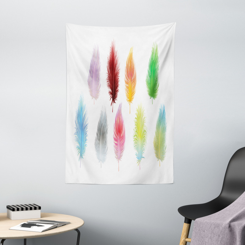 Bohemian Colorful Fluff Tapestry