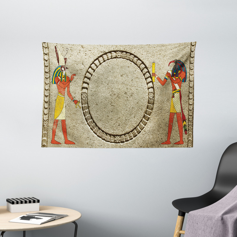 Ethnic Old Stone Wide Tapestry