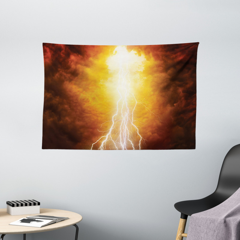 Vivid Apocalyptic Day Wide Tapestry