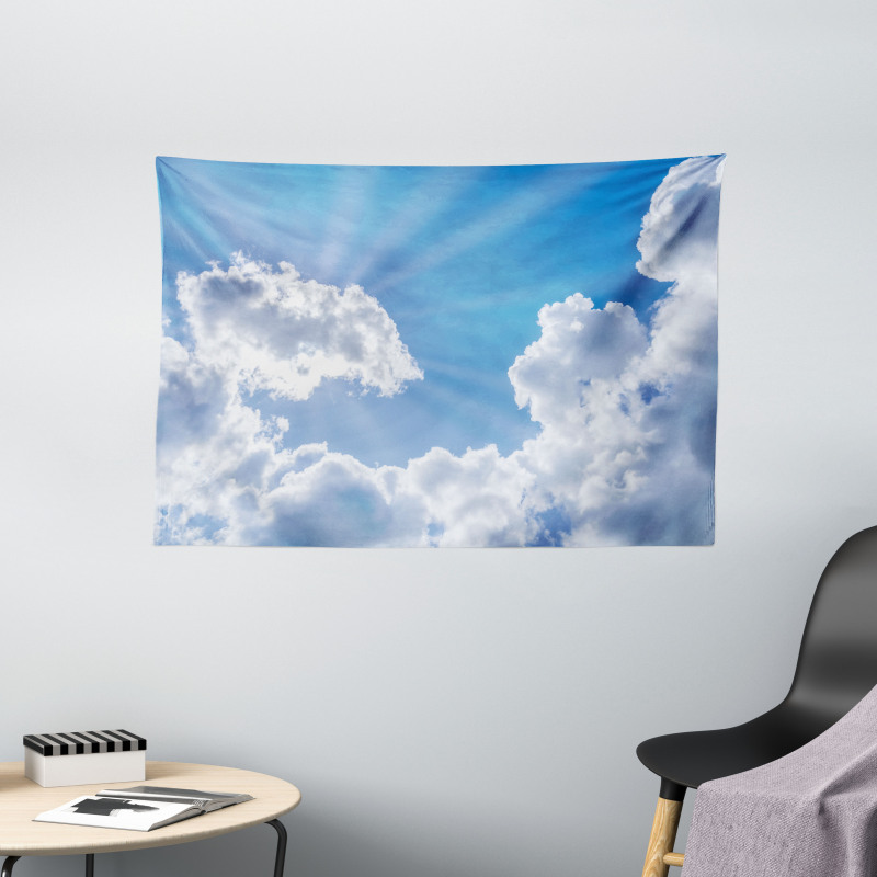 Clouds Scenery Wide Tapestry