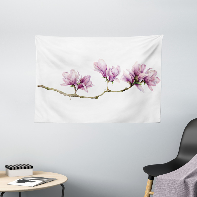 Magnolia on a Branch Wide Tapestry