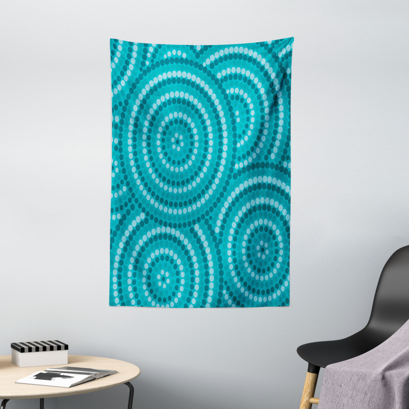 Abstract Australian Dots Tapestry