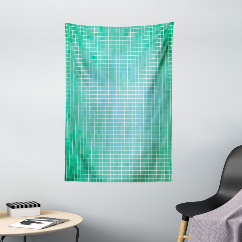 Pixel Mosaic Love Pattern Tapestry