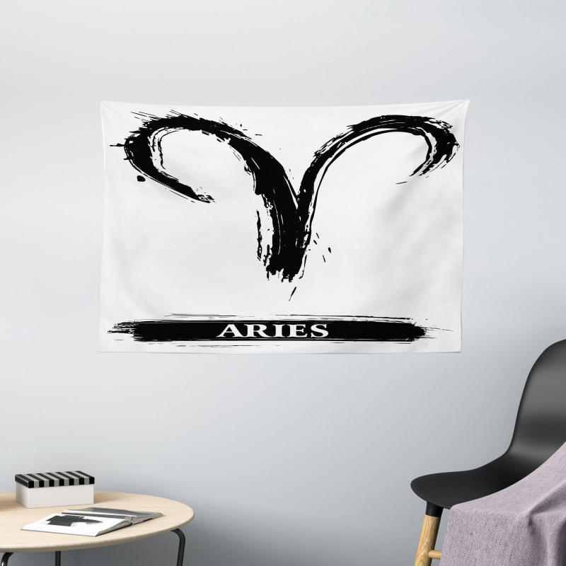 Aries Astrology Sign Wide Tapestry