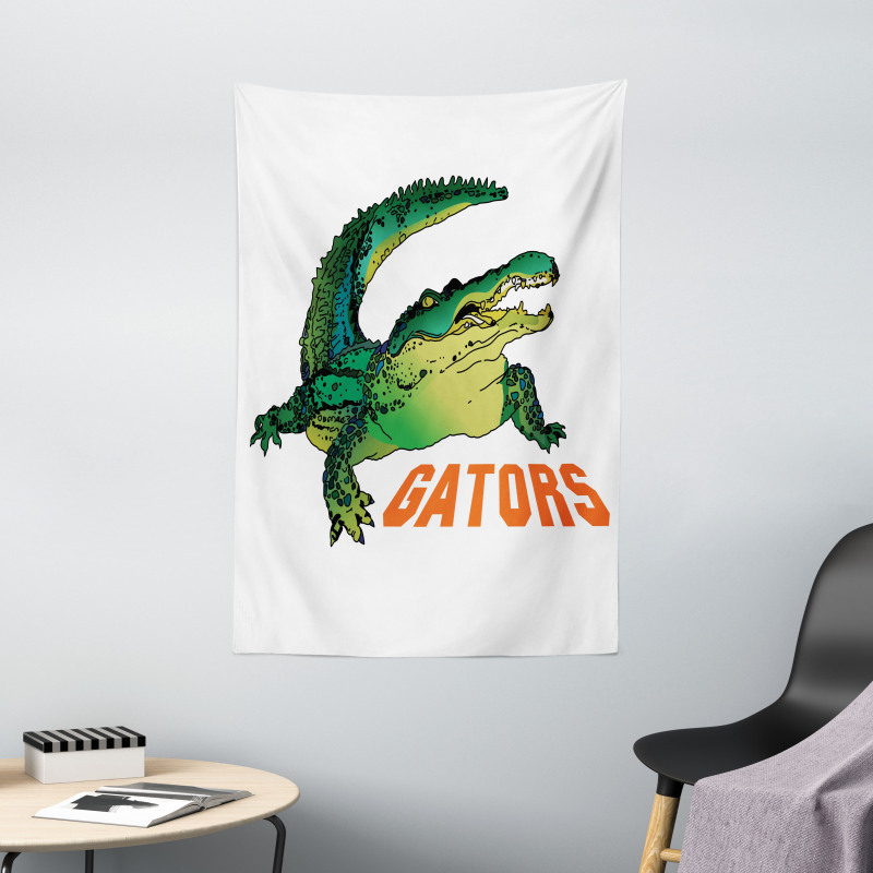 Wild Alligator Crocodile Tapestry