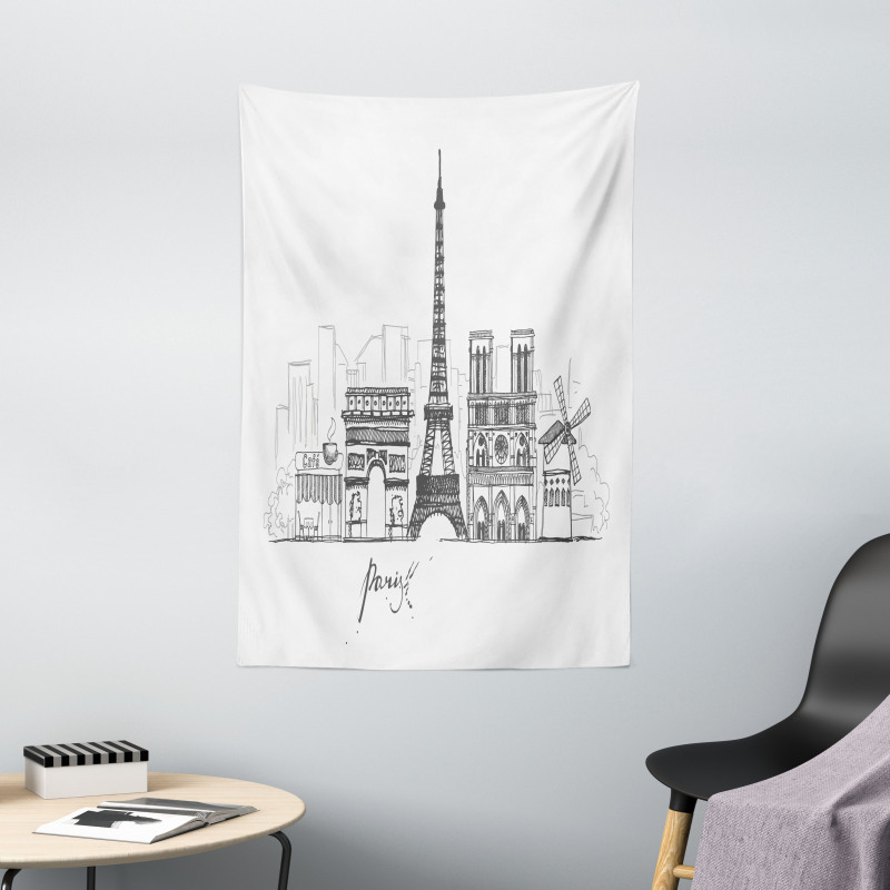 Retro Sketch Tapestry