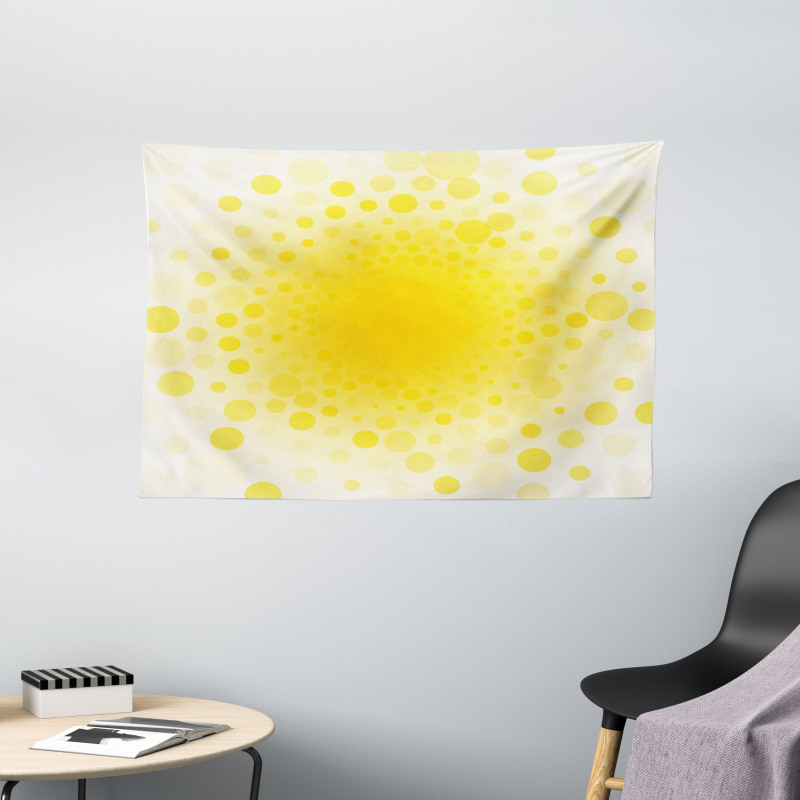 Sun Abstract Wide Tapestry
