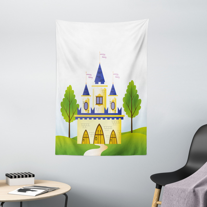 Magic Tale Land Fortress Tapestry