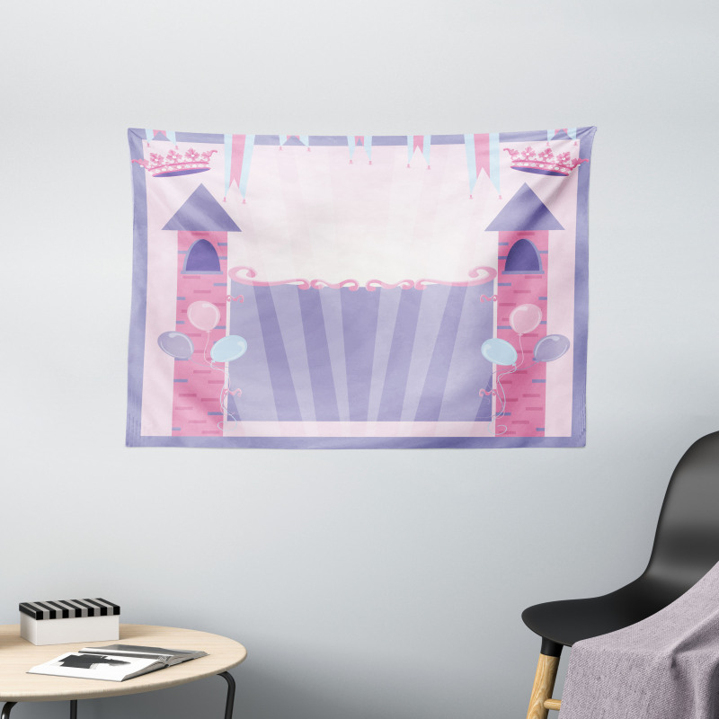 Party Theme Curtain Fortress Wide Tapestry