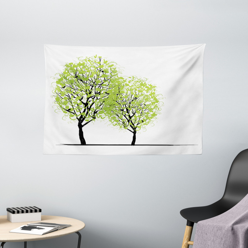 Warm Season Tree Wide Tapestry