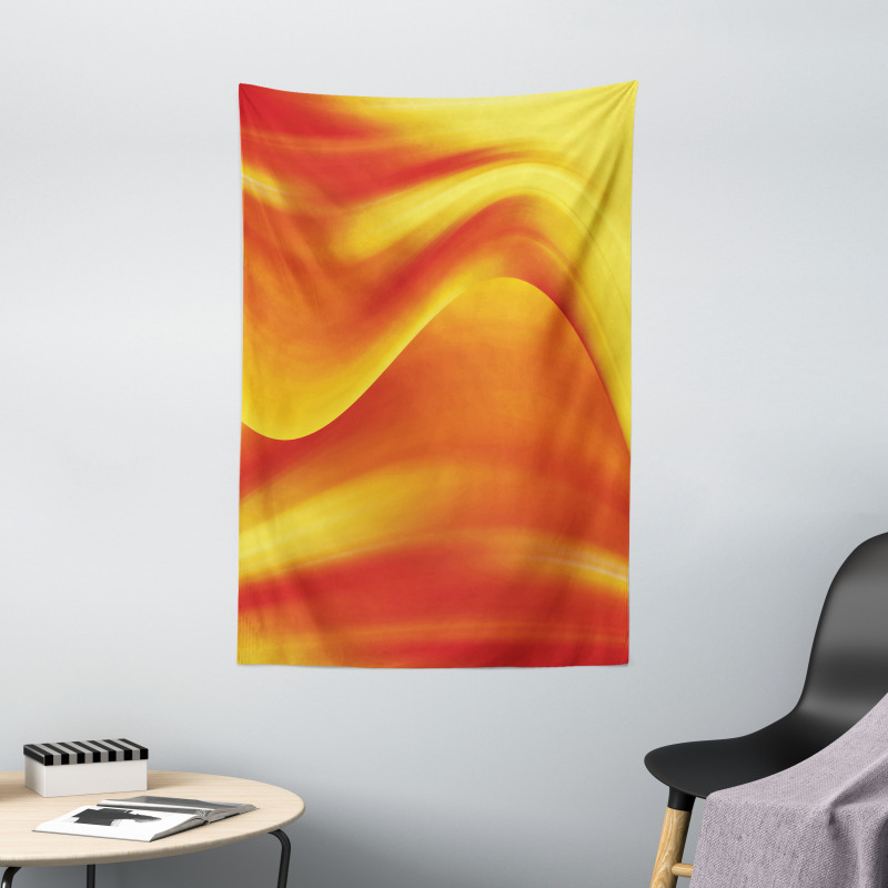 Abstract Digital Waves Tapestry