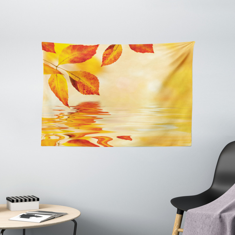 Sun View Leaves Wide Tapestry