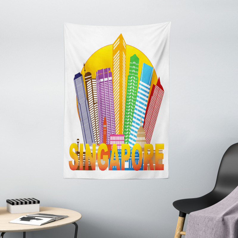 Typography and Skyline Tapestry