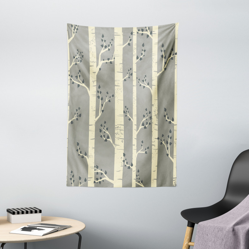 Birch Trees Nature Boho Tapestry