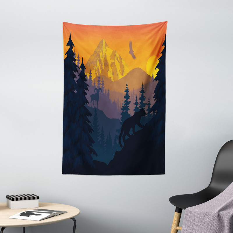 Wild Nature Landscape Art Tapestry