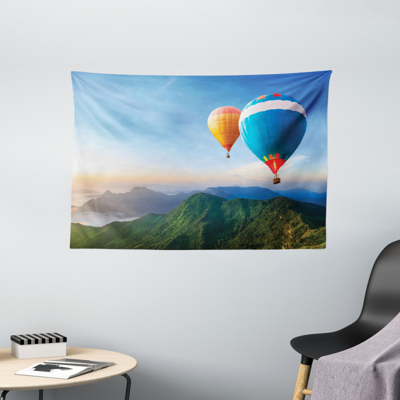 Balloons on Ridges Wide Tapestry