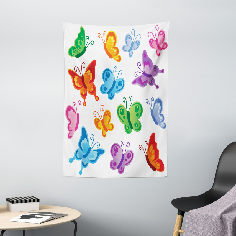 Colorful Ornate Wings Tapestry