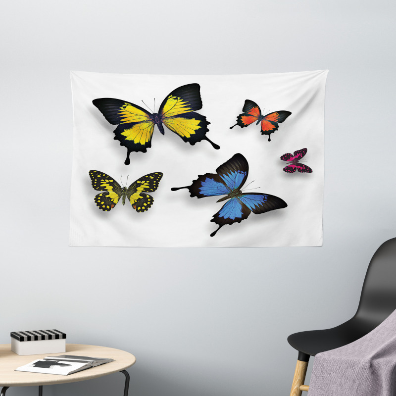 Nature Moths Wings Wide Tapestry