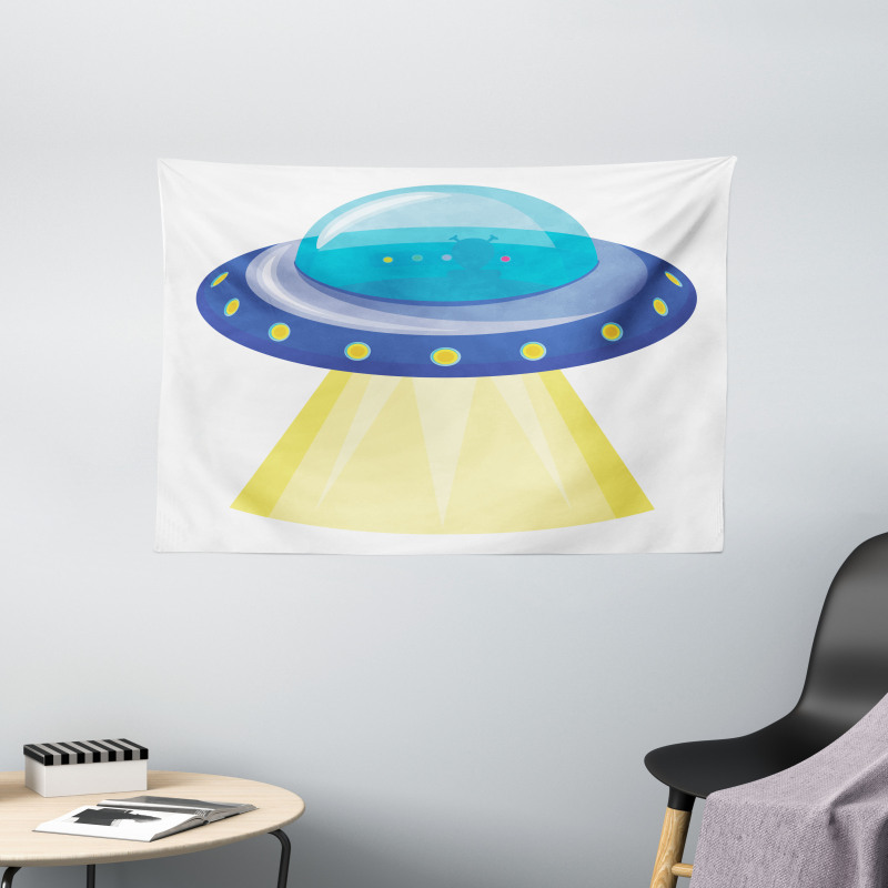 UFO Unknown Flying Object Wide Tapestry