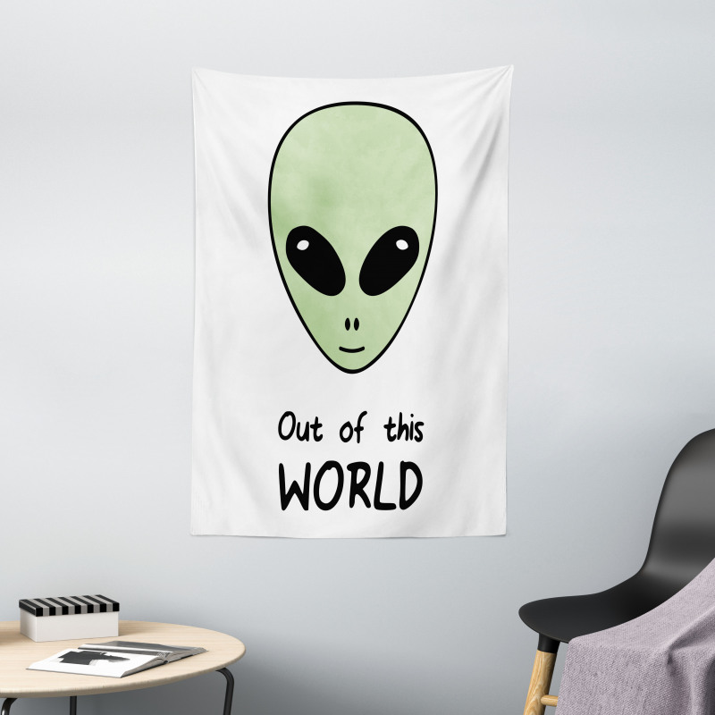 Out of This World UFO Being Tapestry