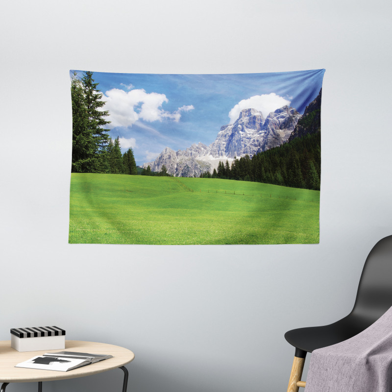 Rural Country Mountain Wide Tapestry