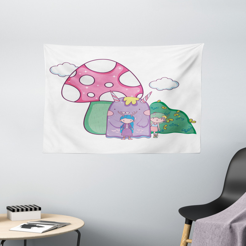 Little Youngsters Monster Wide Tapestry