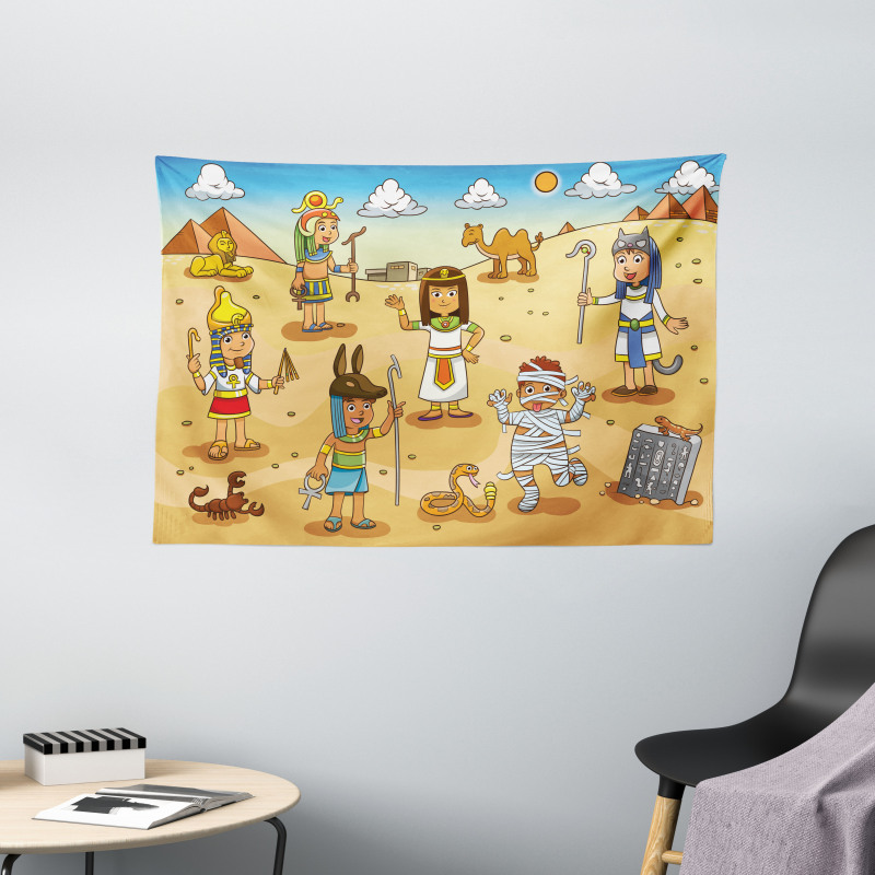 Pyramid Kids Wide Tapestry
