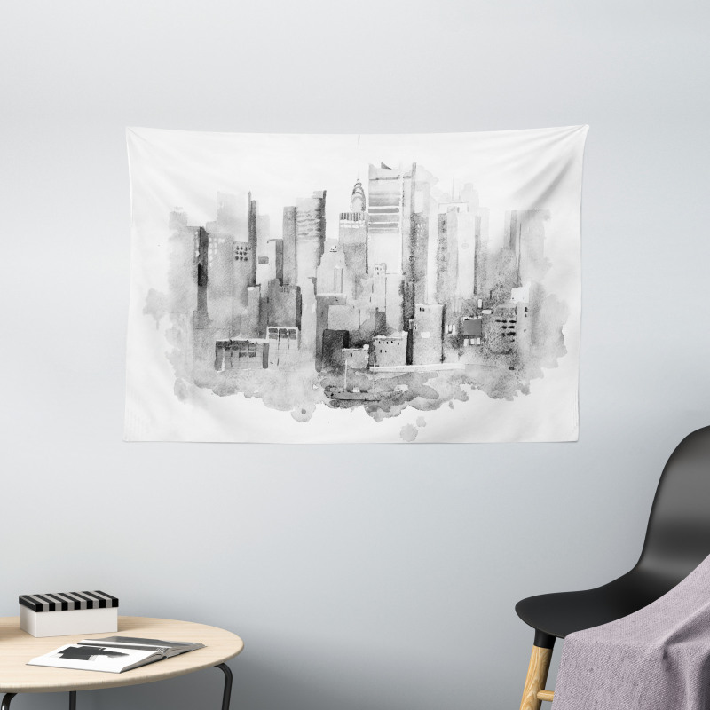 Watercolor Composition Wide Tapestry