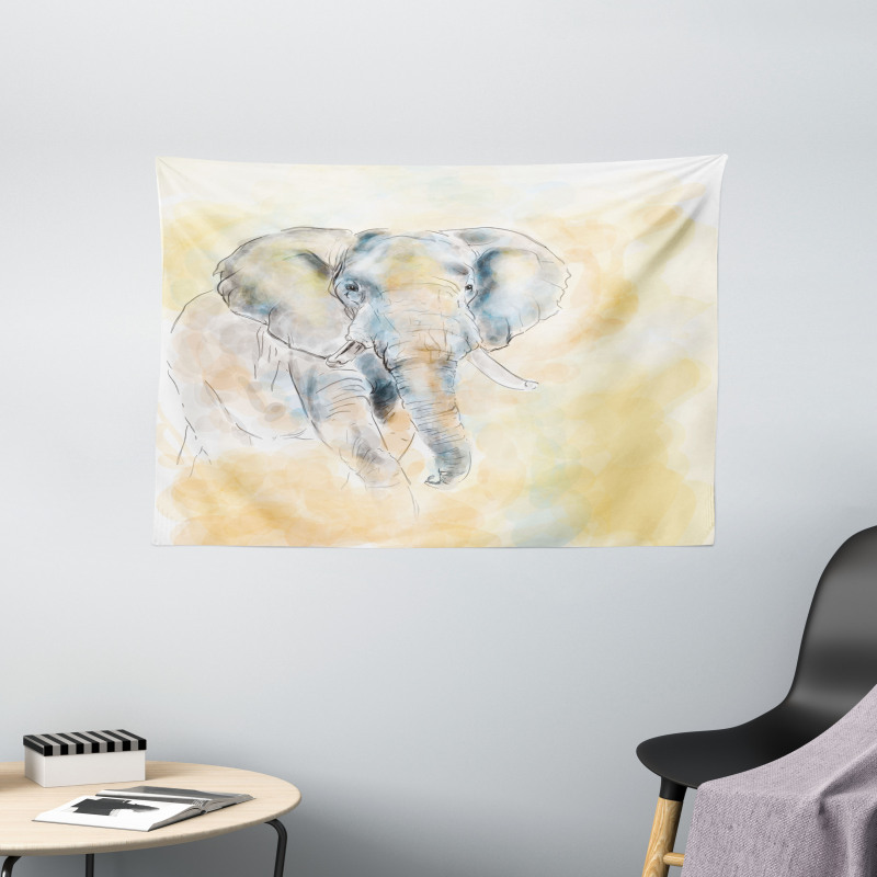 Exotic Wildlife Safari Wide Tapestry