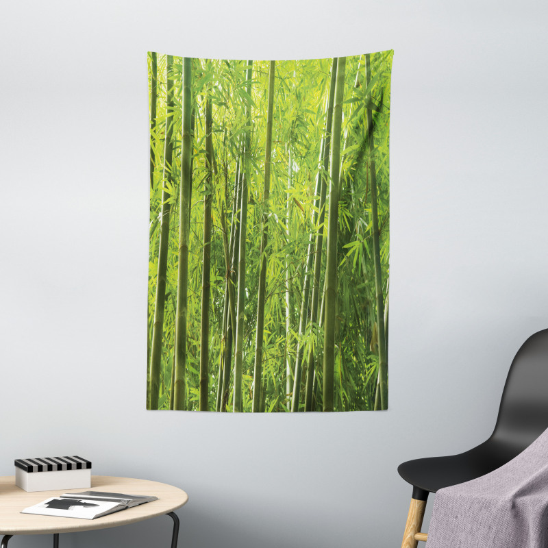 Exotic Tropical Bamboo Tapestry