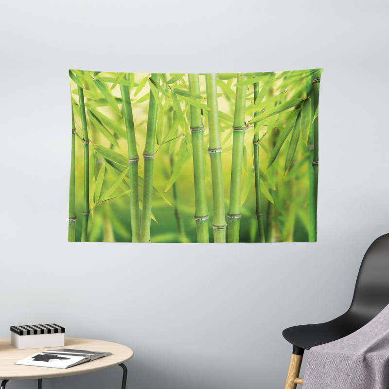 Bamboo Sprout Stem Forest Wide Tapestry
