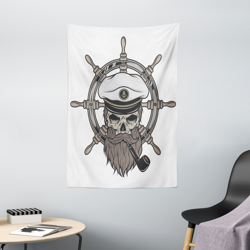 Captain Pirate Skeleton Tapestry