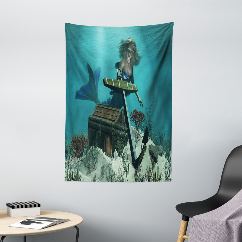 Ocean Mythical Pirate Tapestry