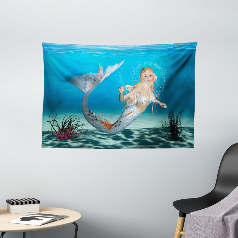 Fairytale Tropic Ocean Wide Tapestry