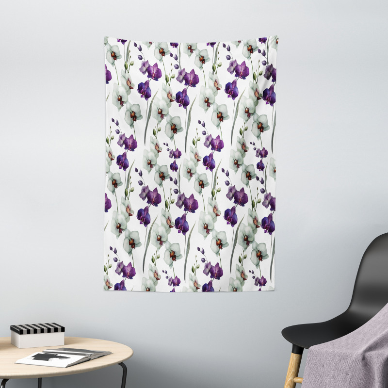 Wild Orchid Bloom Tapestry