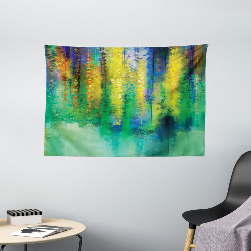 Spring Flowers Wide Tapestry