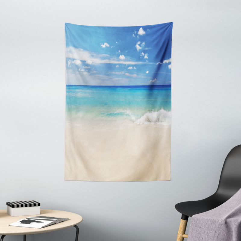 Shore Sea with Waves Tapestry