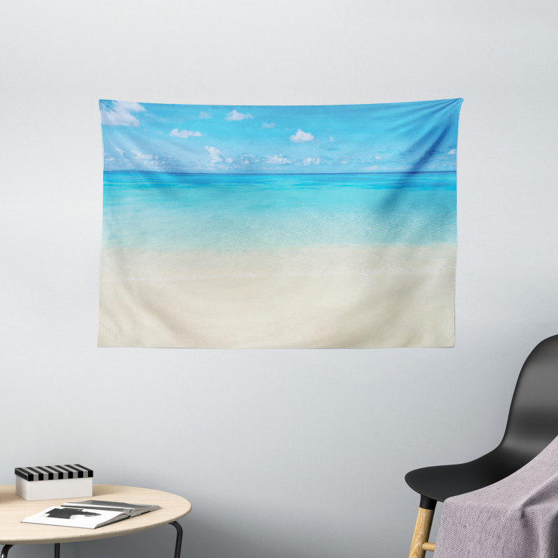 Carribean Sea Beach Wide Tapestry