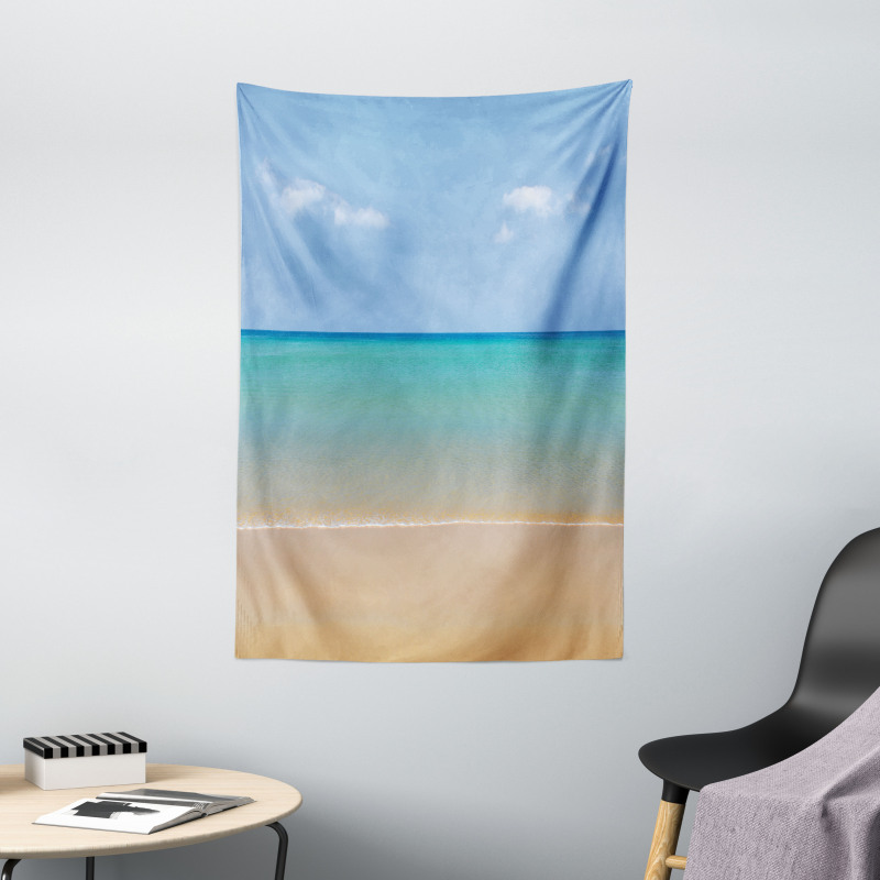 Calm Beach Hot Sun Tapestry