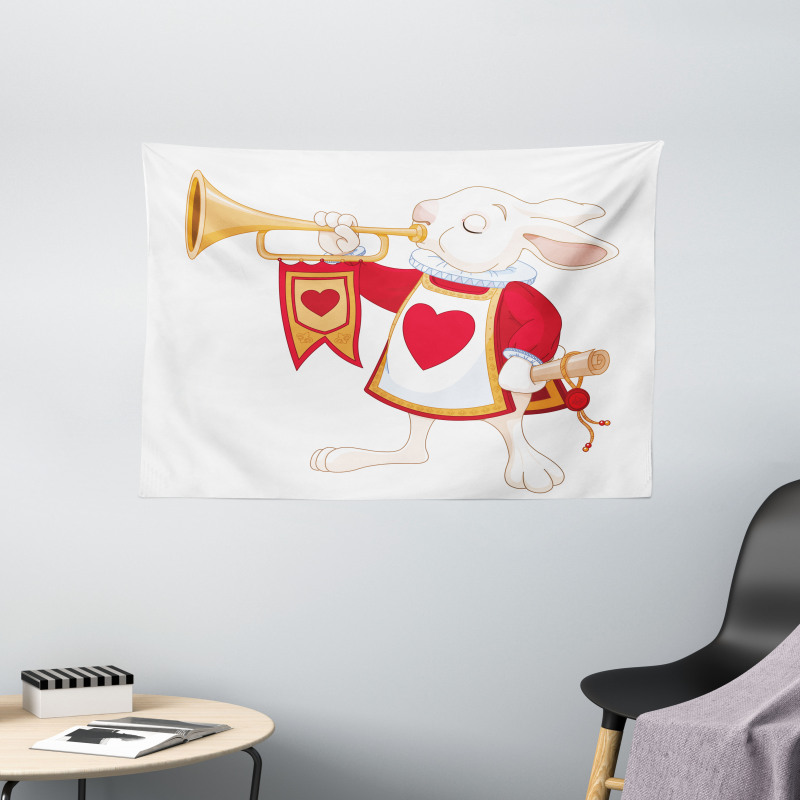 Bunny Fairytale Wide Tapestry