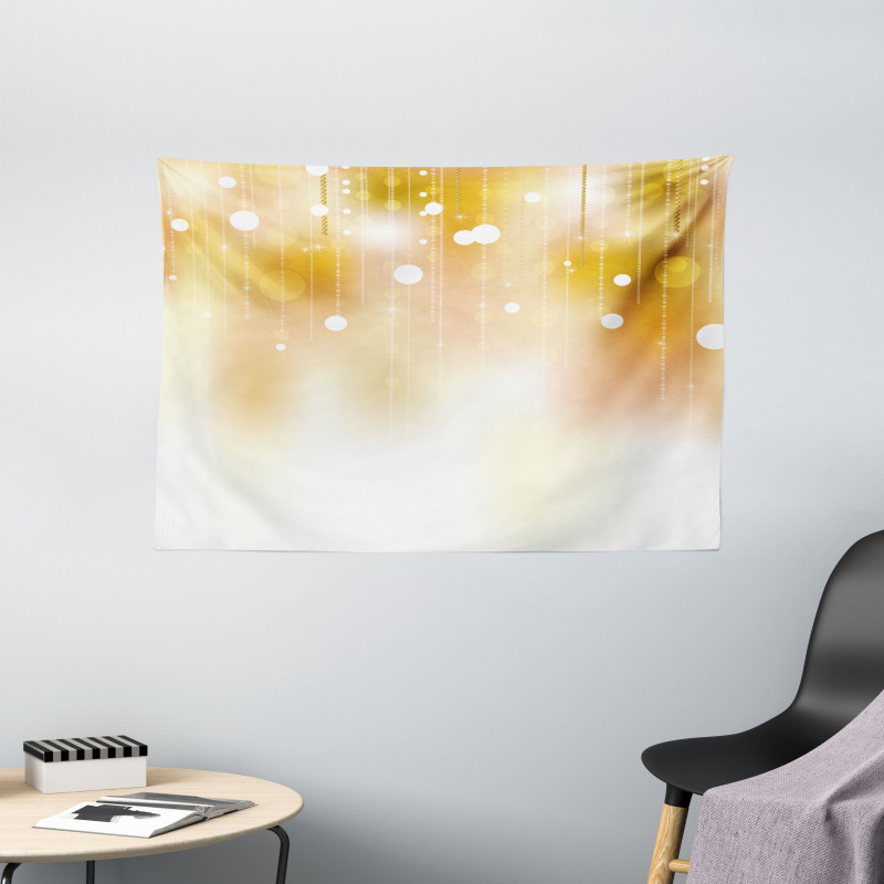 Classy Christmas Design Wide Tapestry