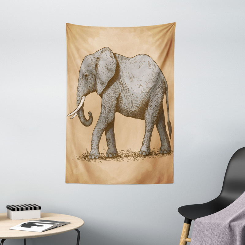 Sketch Art Animal Tapestry