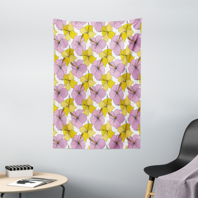 Bicolor Wild Tropic Flora Tapestry