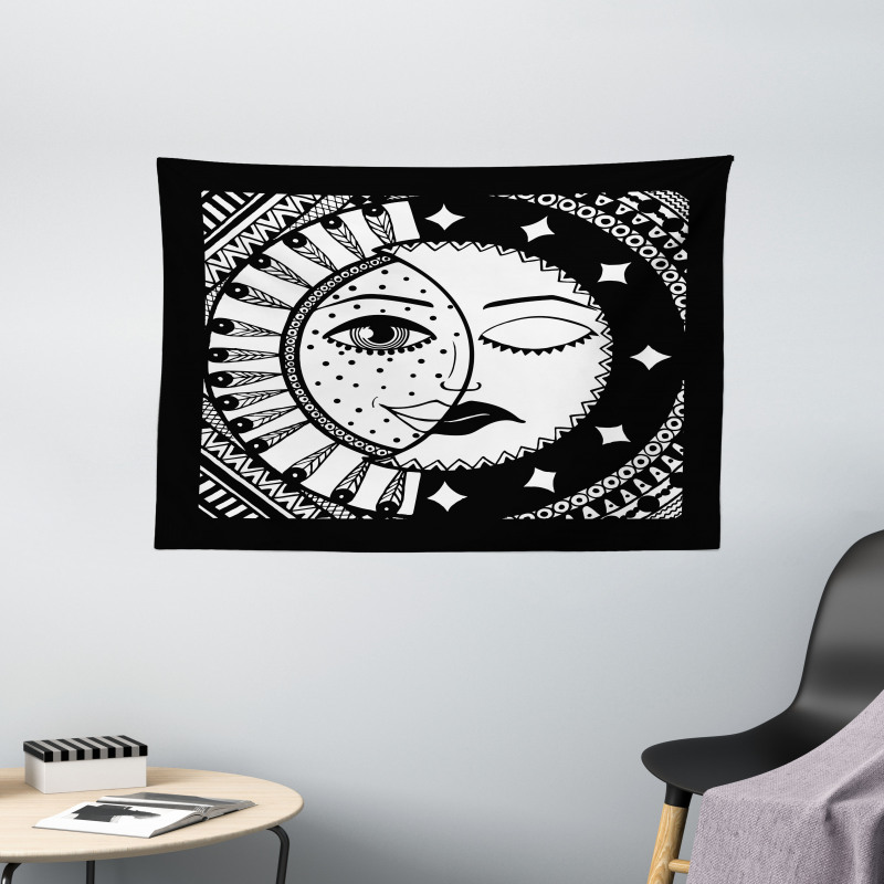 Themed Crescent Wide Tapestry