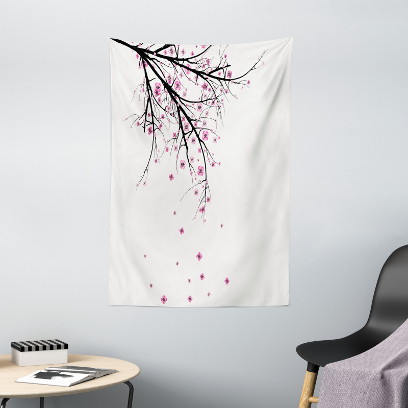 Cherry Blossom Flower Tapestry